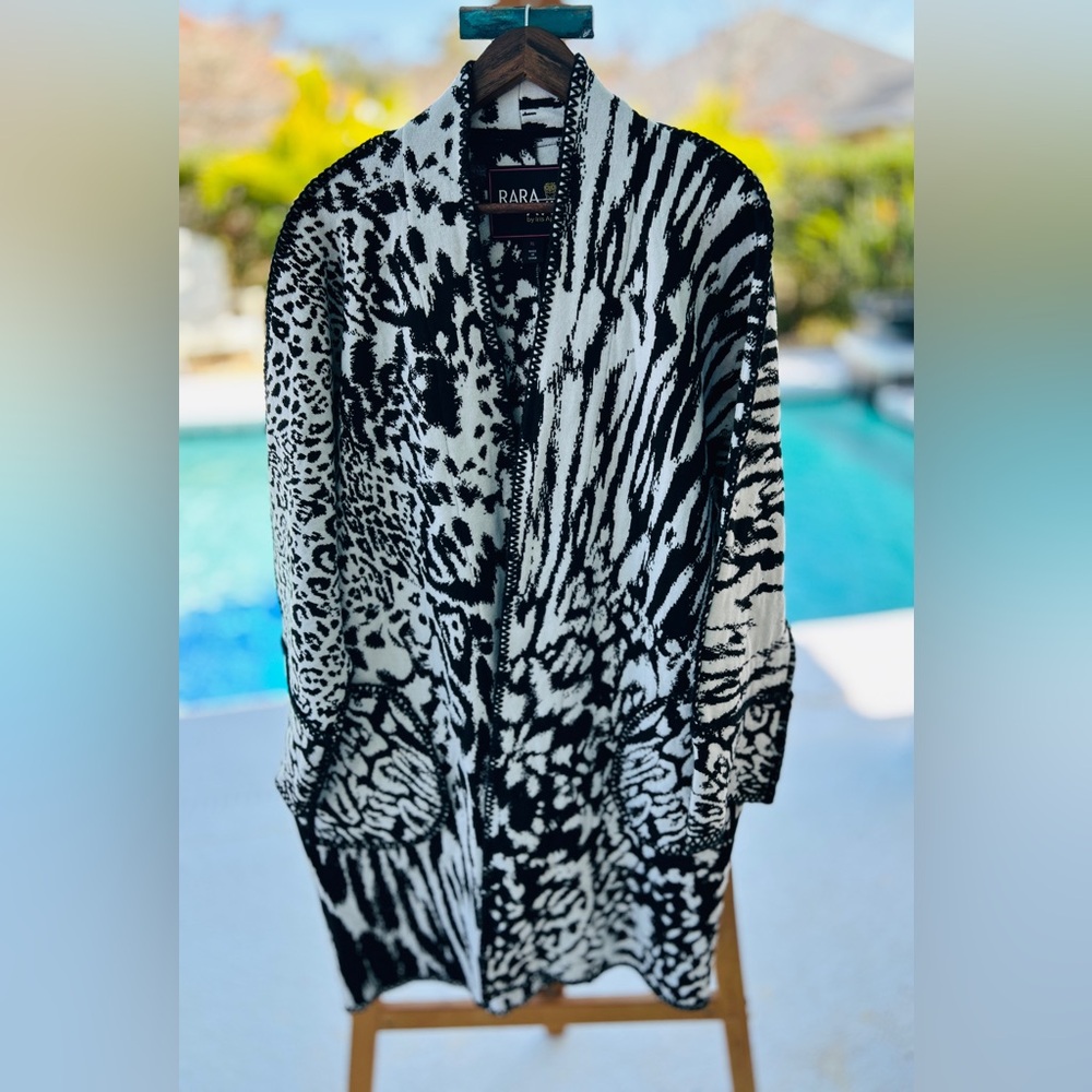 RARA AVIS by Iris Apfel XL Mixed Animal Print Statement Cardigan | $198 Retail - Picture 4 of 14